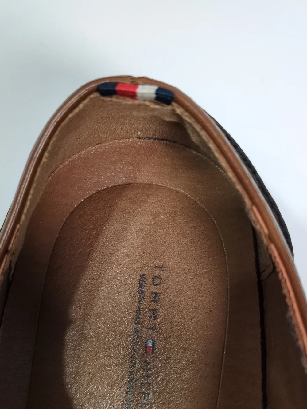 Tommy Hilfiger Mens Sheldon Cap Toe Derby Oxfords Brown Textured PU Size 9 M